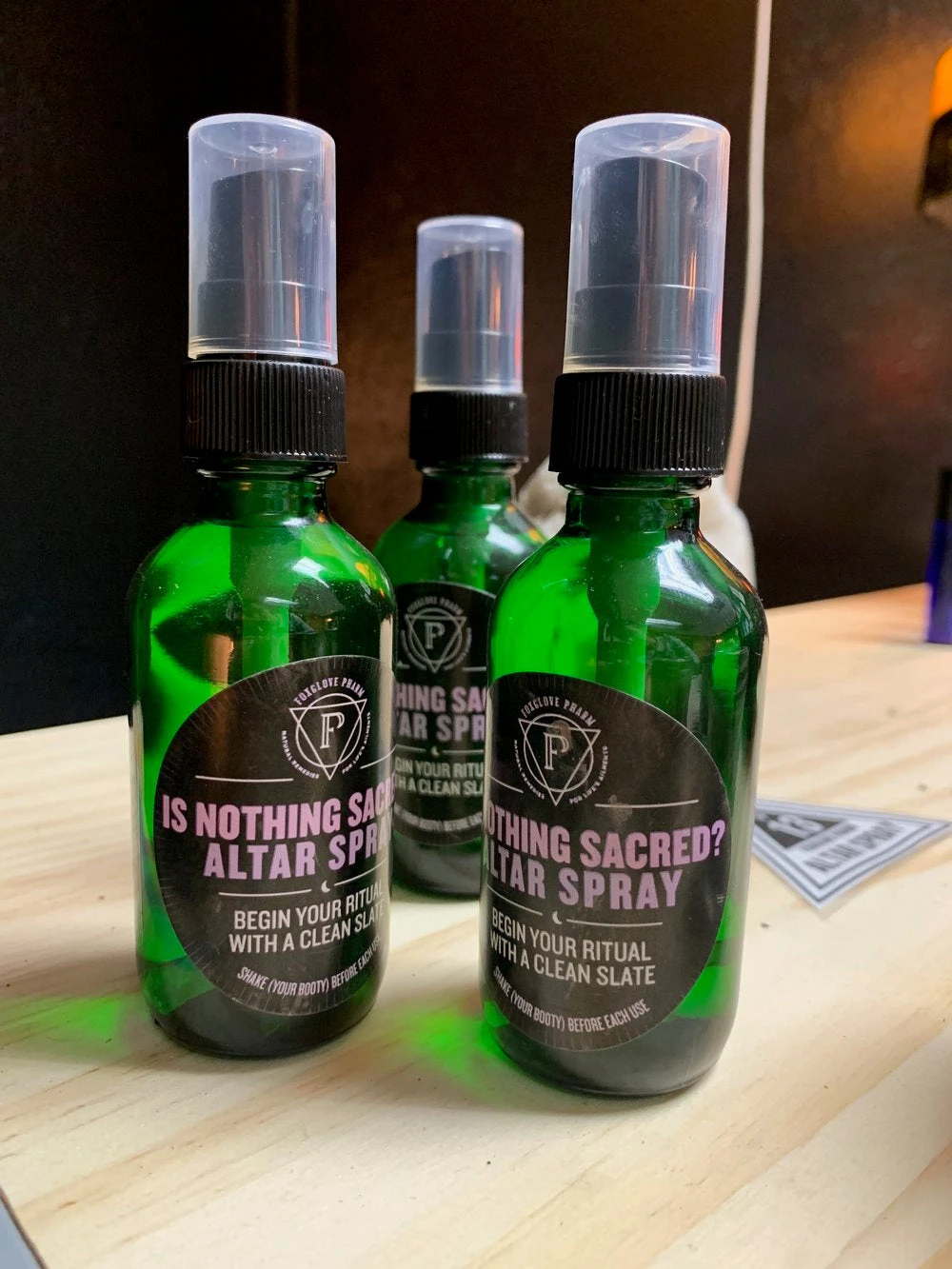 Is Nothing Sacred? Altar Spray