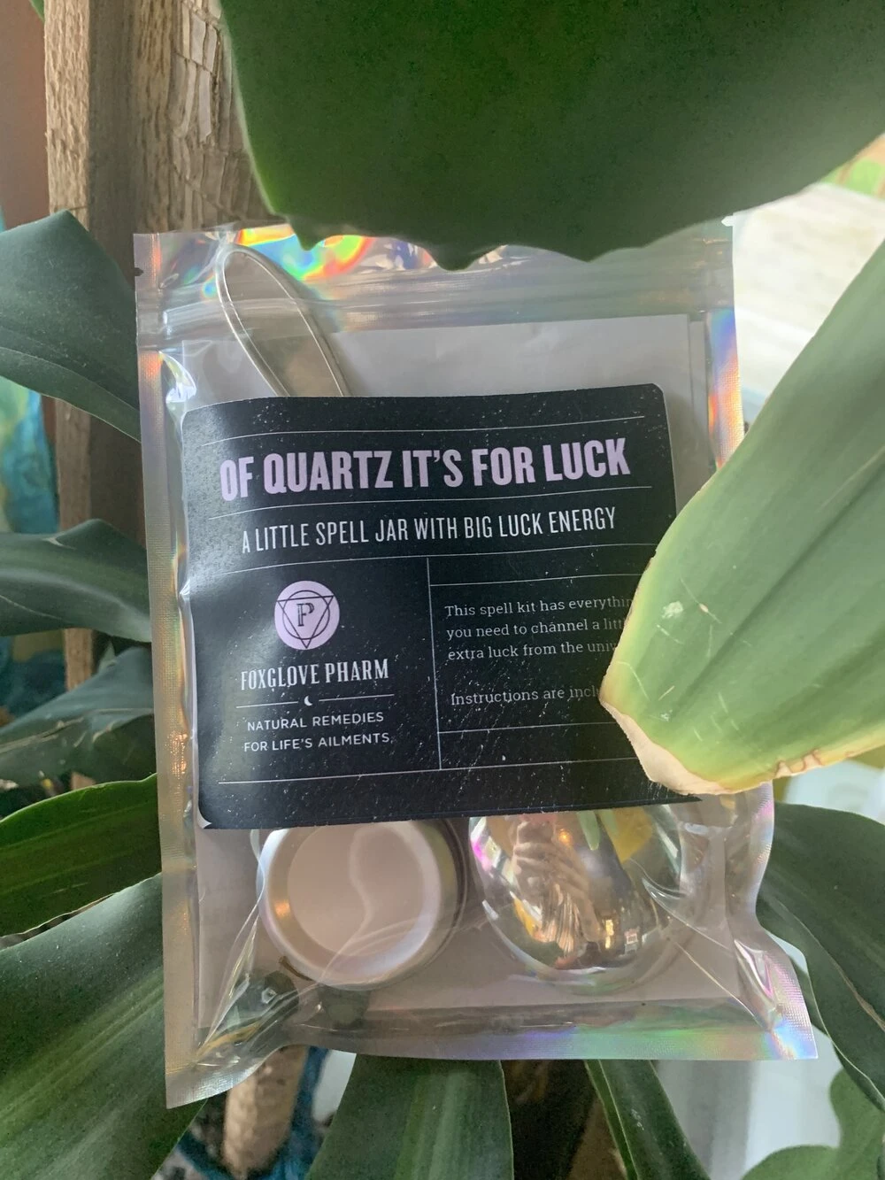 Of quartz it's for luck